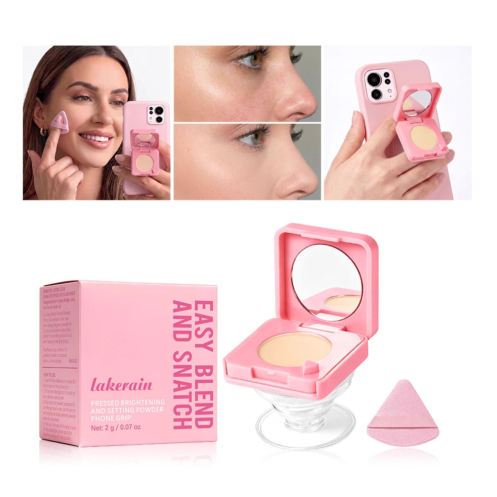 Matte Foundation Stick and Setting Powder Makeup Set for Flawless Skin - 2