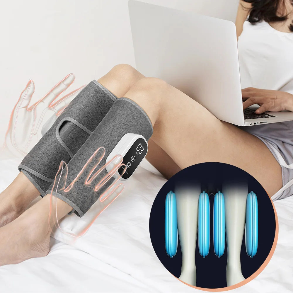 Wireless Air Compression Leg Massager for Circulation and Muscle Relief - 1