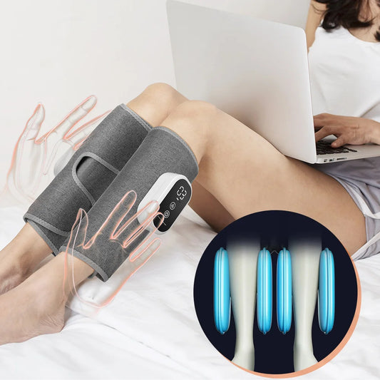 Wireless Air Compression Leg Massager for Circulation and Muscle Relief