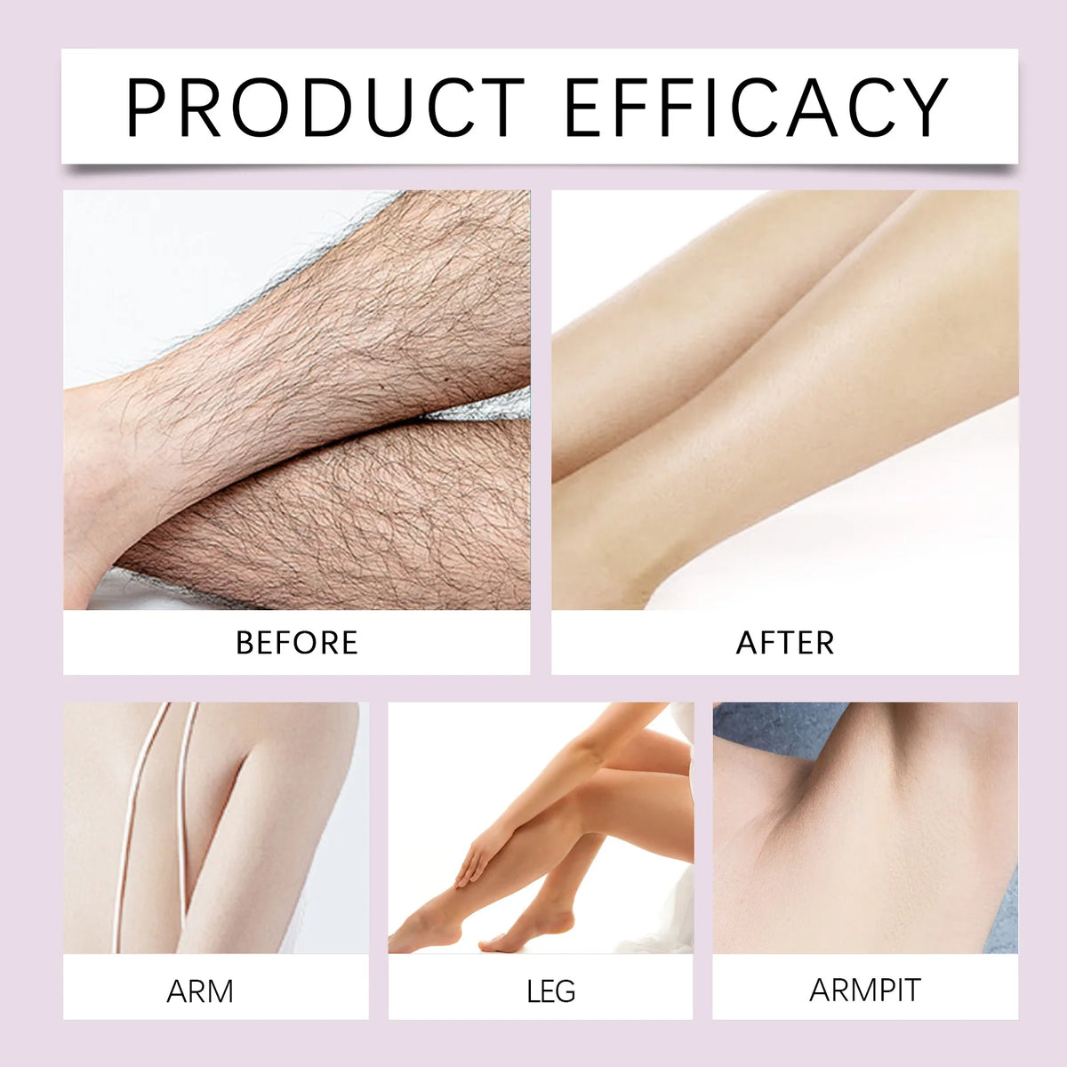 Painless Gentle Hair Removal Cream for Full Body and Sensitive Skin