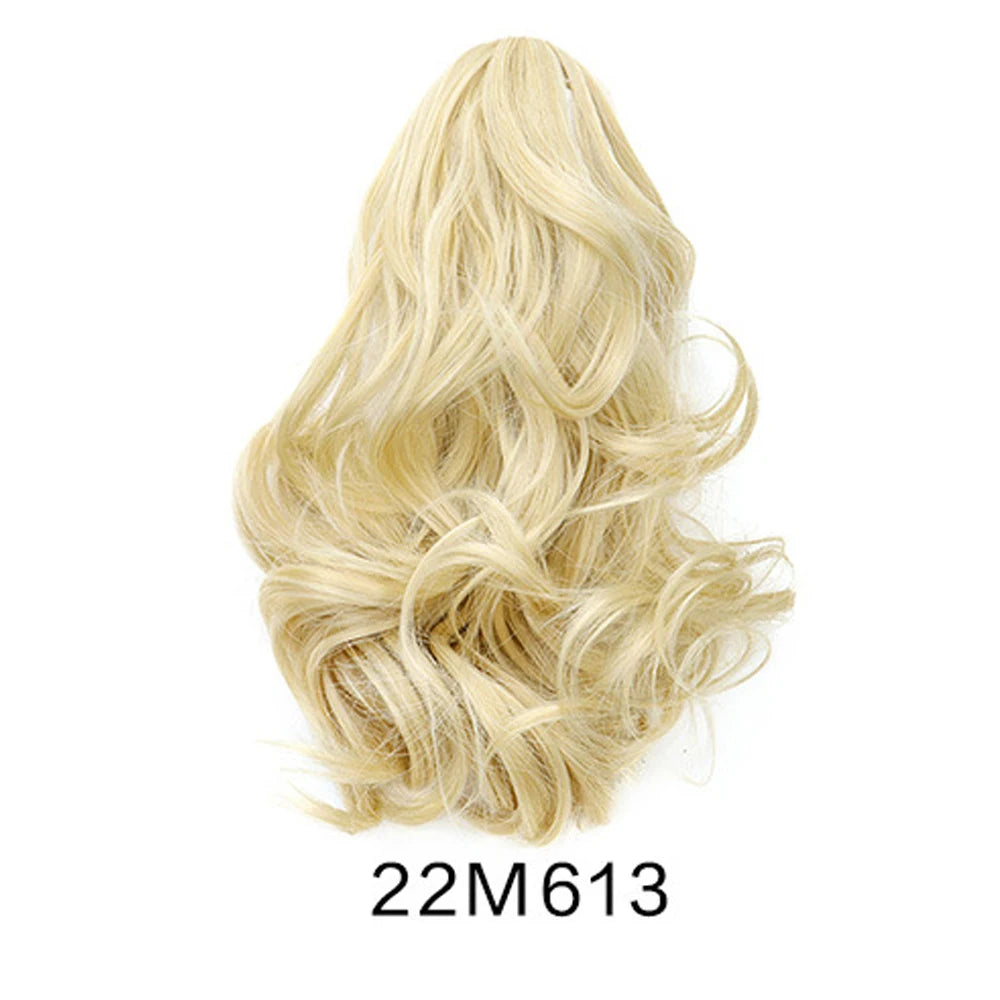Wavy Claw Clip Ponytail Extension for Instant Volume and Hairstyle
