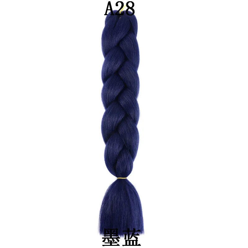 24-Inch Synthetic Jumbo Braiding Hair Extensions for Styling - 8