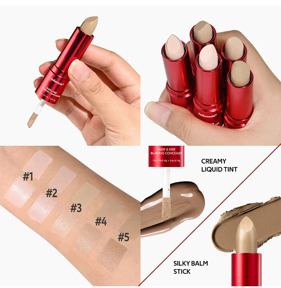2-in-1 Blurring Concealer and Liquid Foundation for Flawless Full Coverage