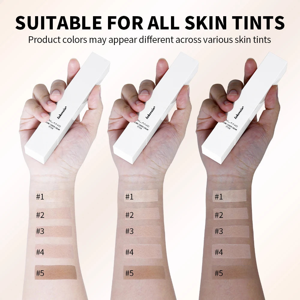 Color Changing Foundation Stick with Built-in Brush for Flawless Skin
