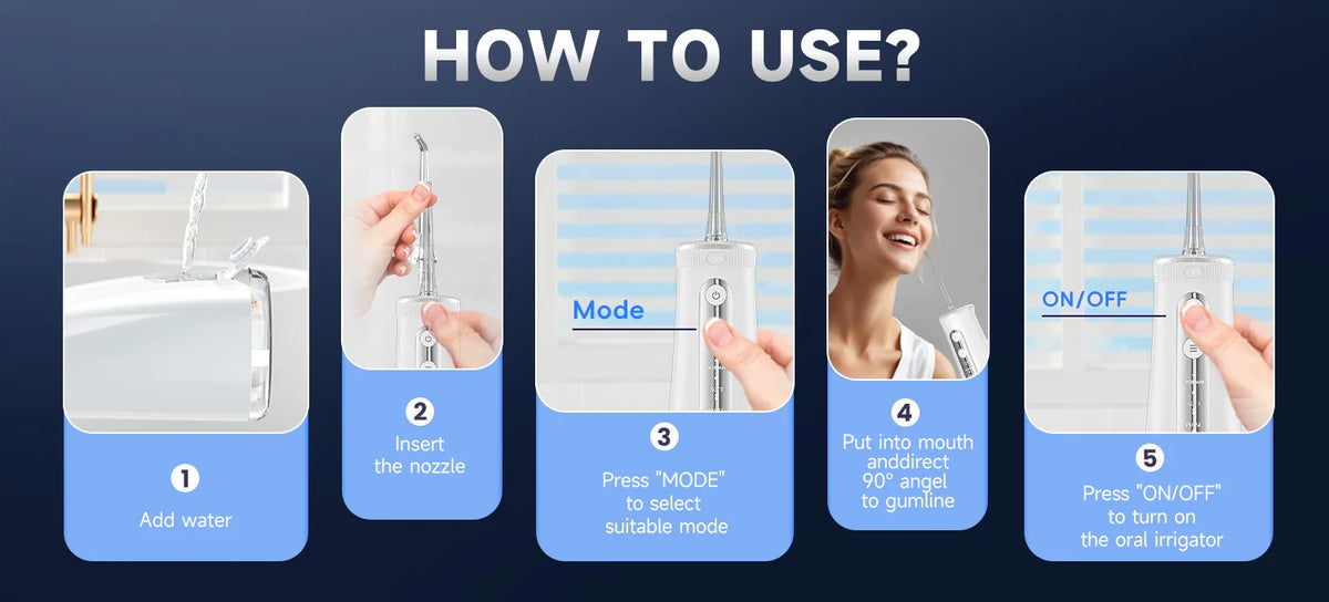 Electric Toothbrush and Water Flosser Combo Kit for Deep Teeth Cleaning