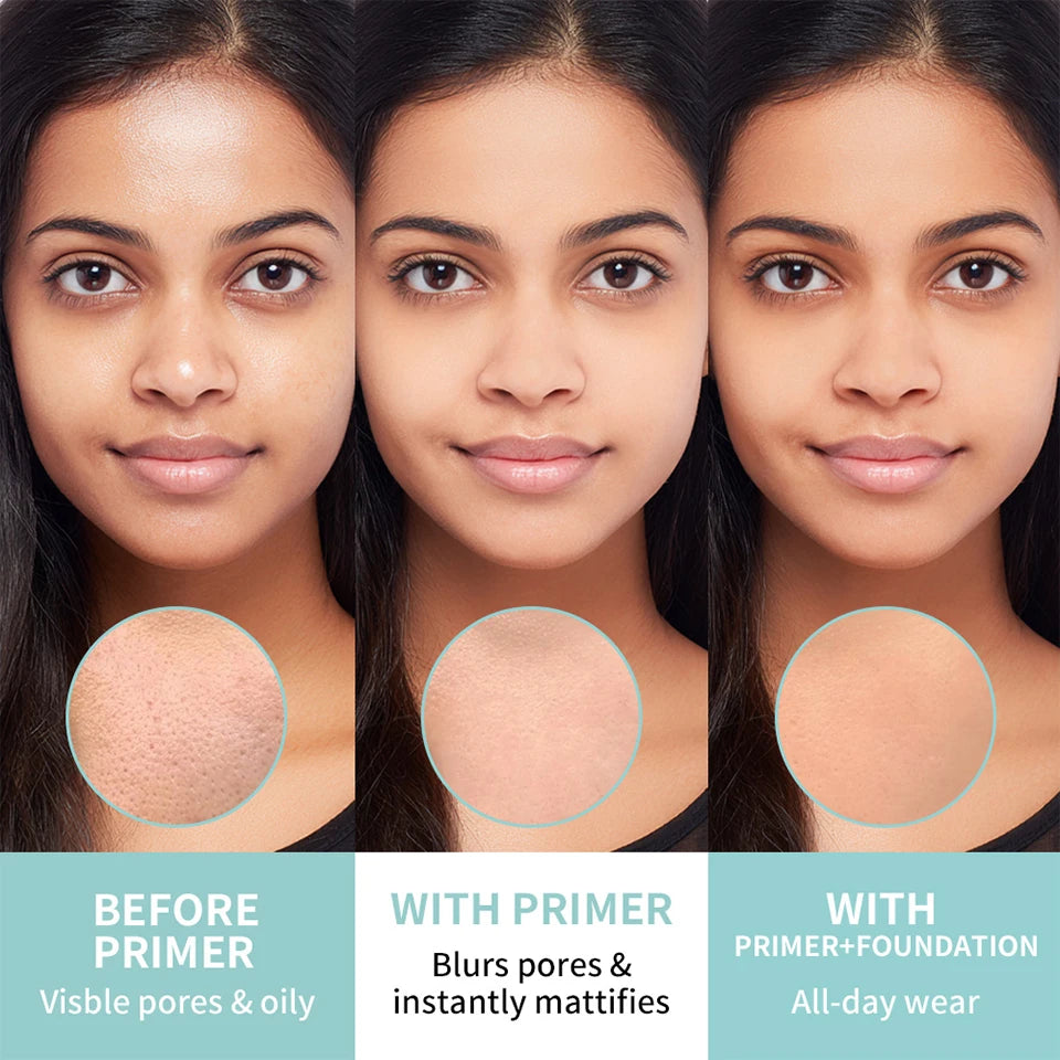 Pore Minimizing Face Primer for Long Lasting Matte Makeup Finish - 12