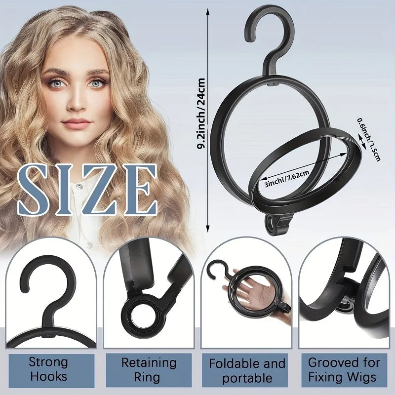 Foldable Hanging Wig Stand for Travel and Storage - 8