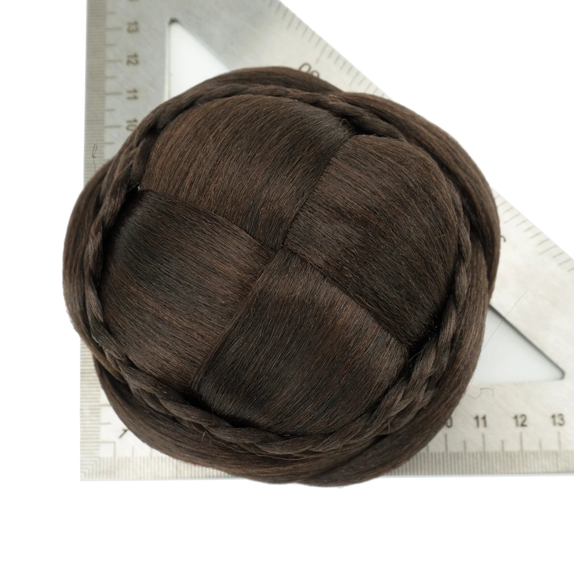 Handmade Braided Chignon Hair Bun Extension for Elegant Updos - 8