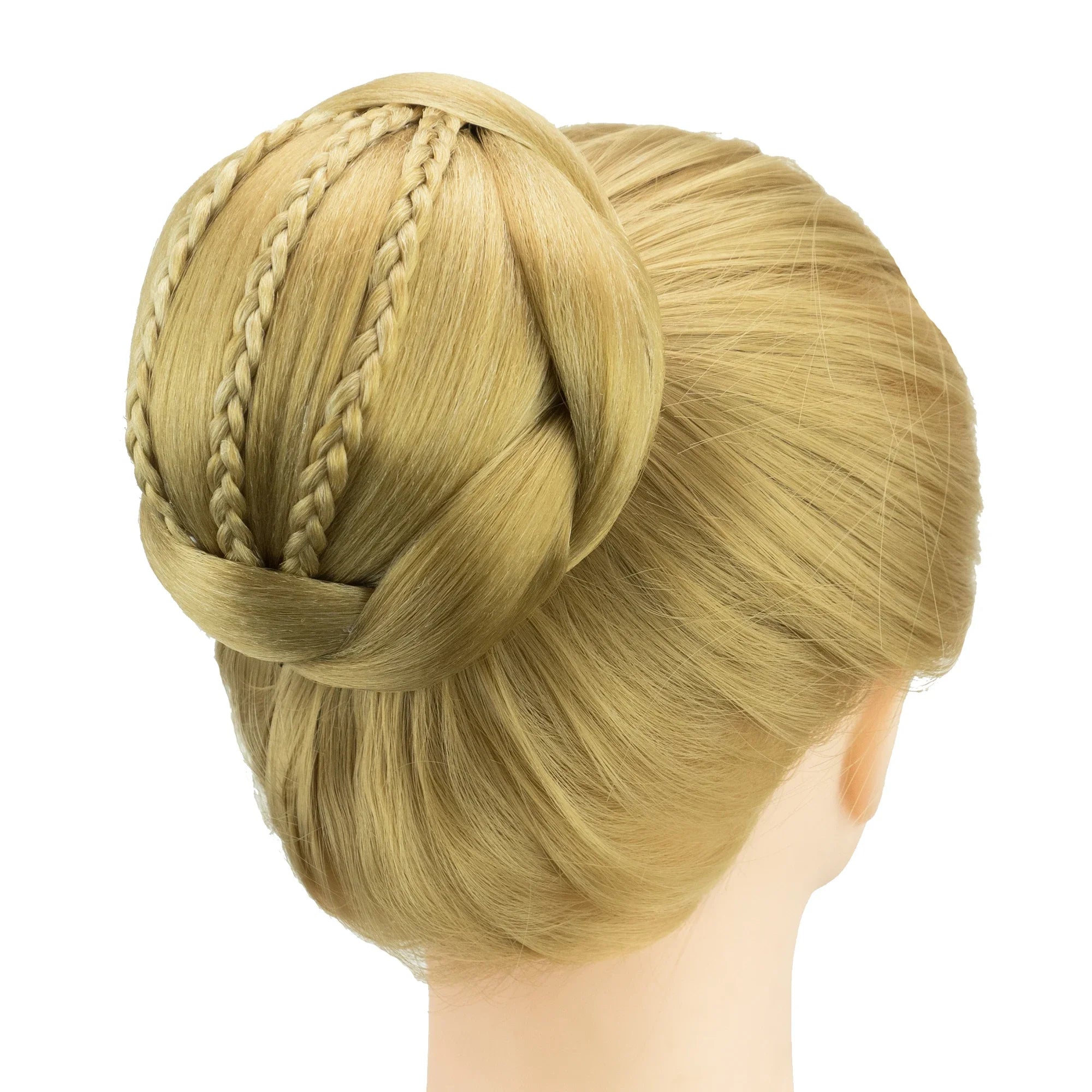 Synthetic Braided Donut Chignon Hair Bun Extension for Elegant Updos - 9