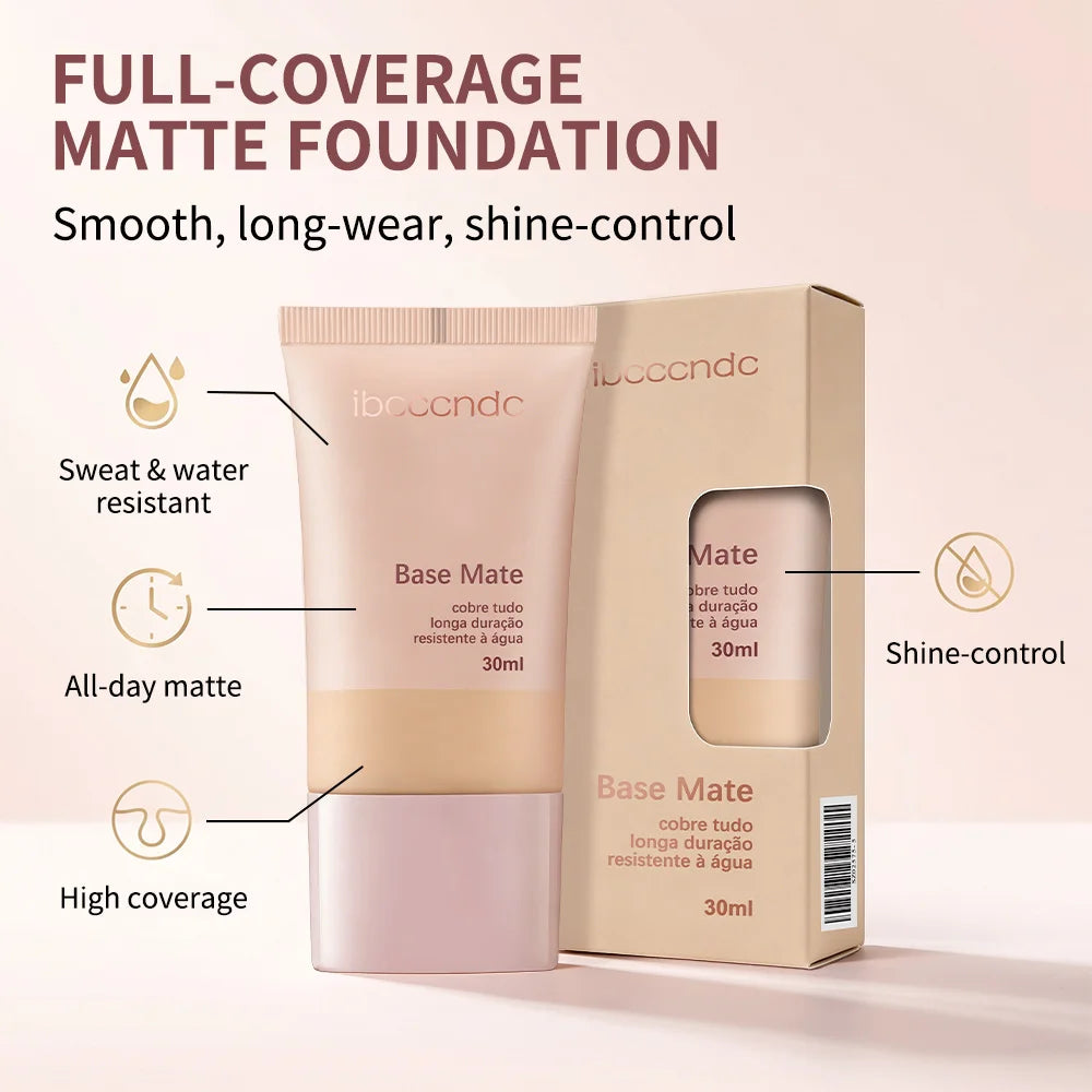 Waterproof Matte Liquid Foundation for Flawless Long-Lasting Natural Coverage - 4