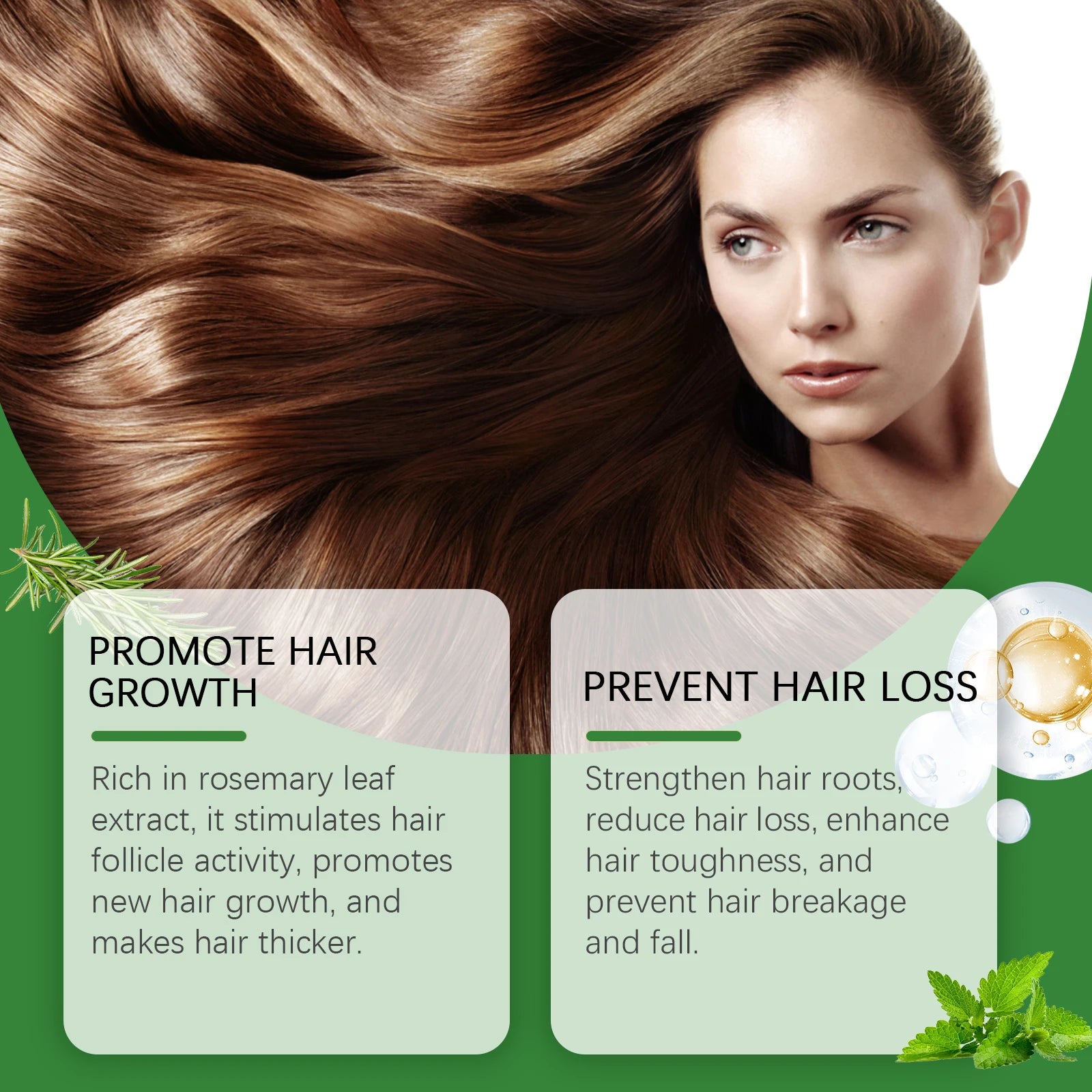 Rosemary Rice Water Hair Spray for Dry Frizzy Hair and Scalp Repair - 13