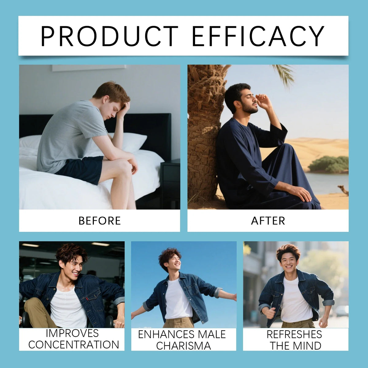 Energy and Charisma Nasal Inhaler for Men Daily Vitality Support