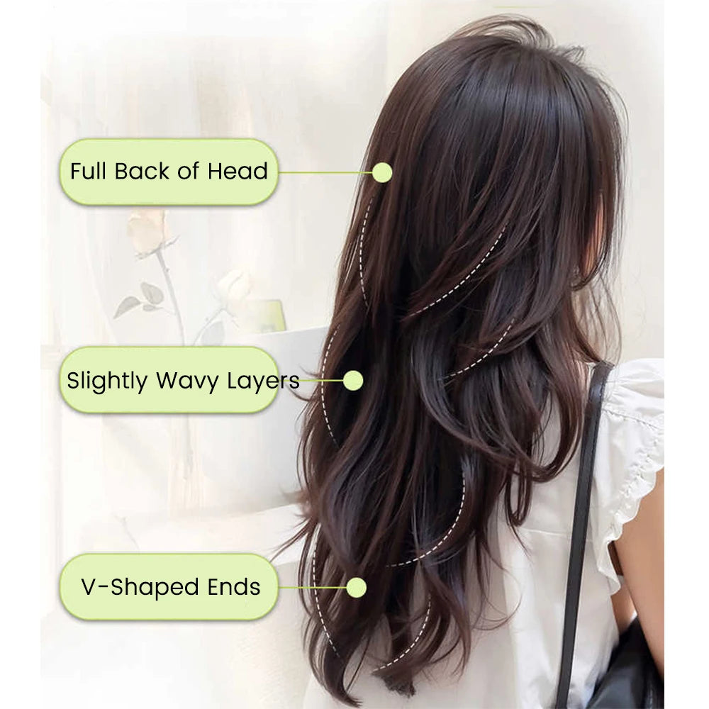 20-Inch Wavy Clip-In Hair Extensions for Instant Volume
