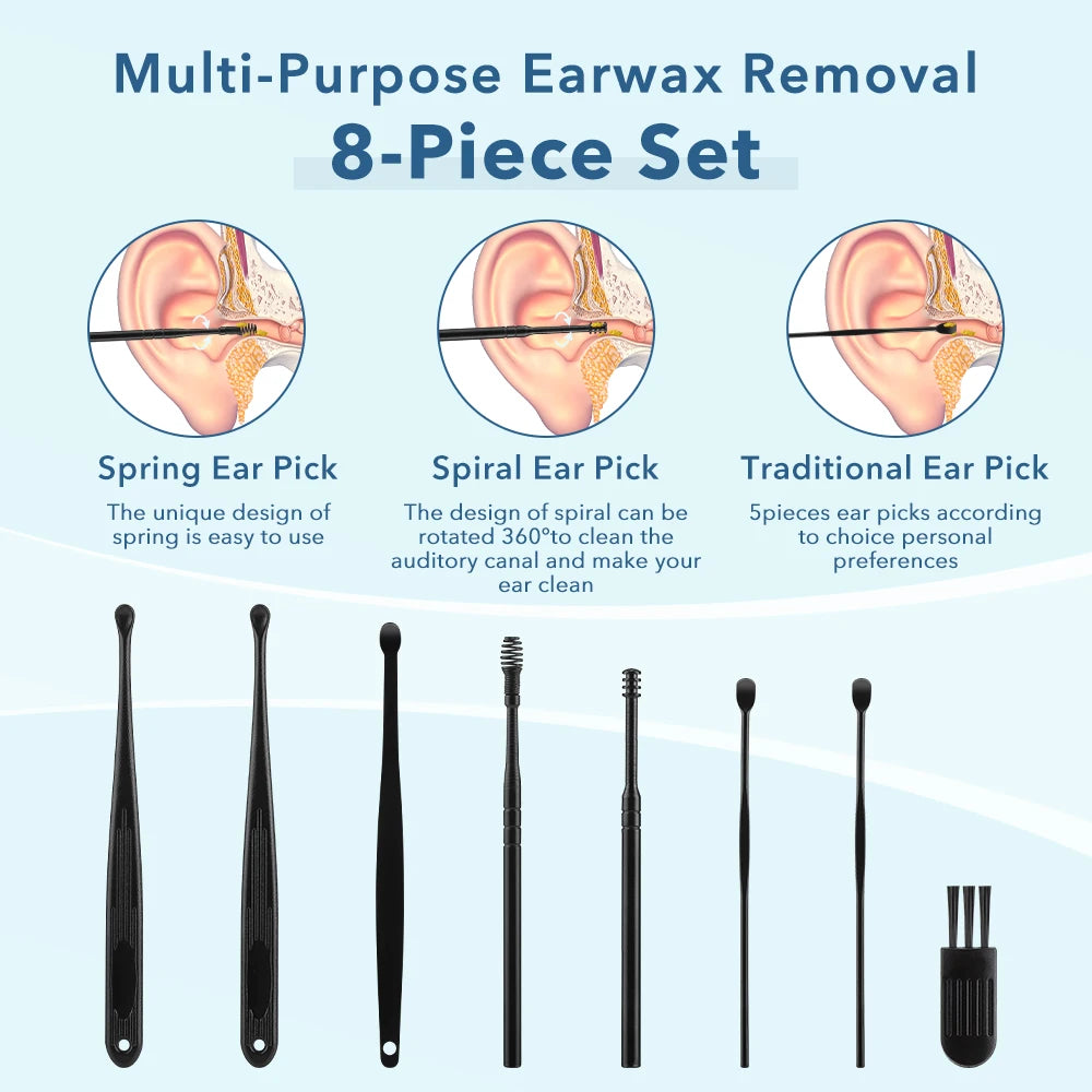 Electric 2-in-1 Nasal Aspirator and Ear Wax Removal Kit for Family - 6