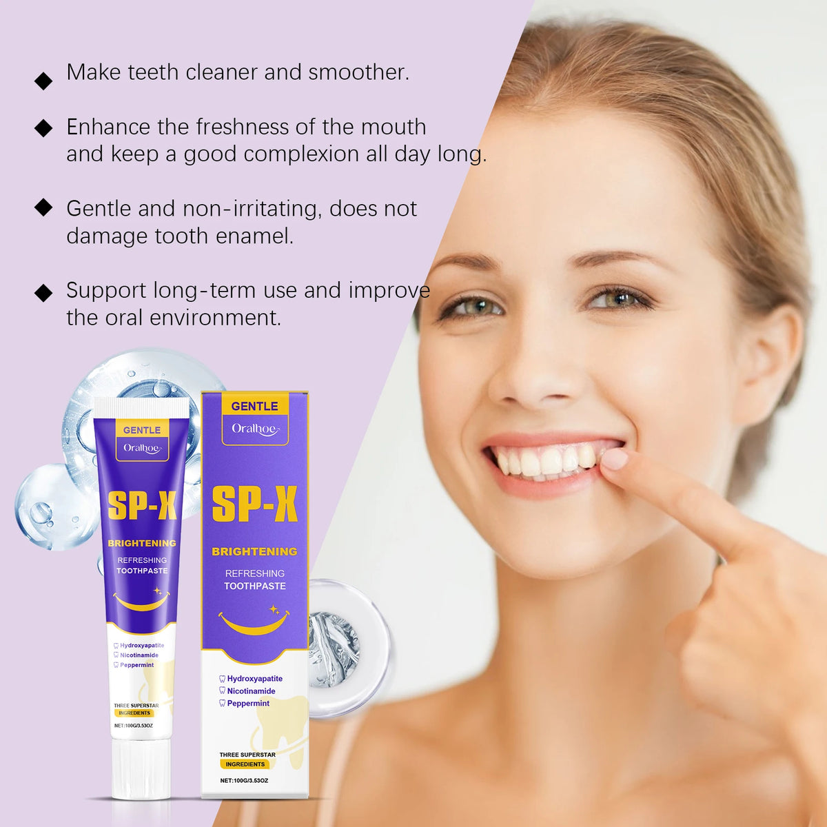 Brightening Toothpaste for Deep Stain Removal and Enamel Protection