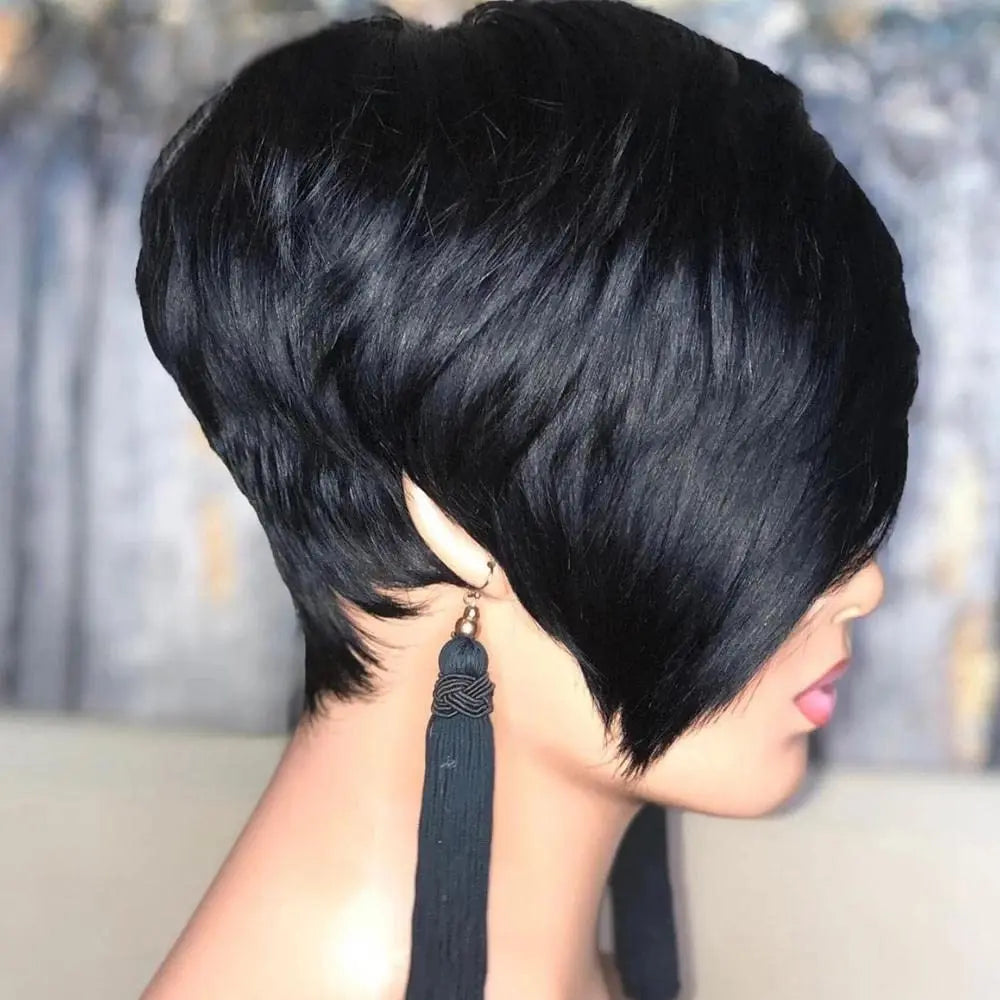 Short Layered Pixie Cut Wig for Women