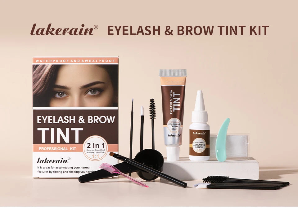 Professional Eyelash and Eyebrow Tinting Kit for Long Lasting Color