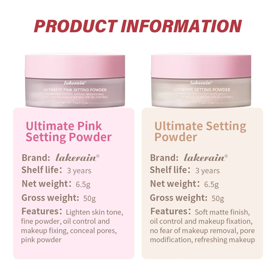 Matte Oil-Control Loose Setting Powder for Flawless Long-Lasting Makeup
