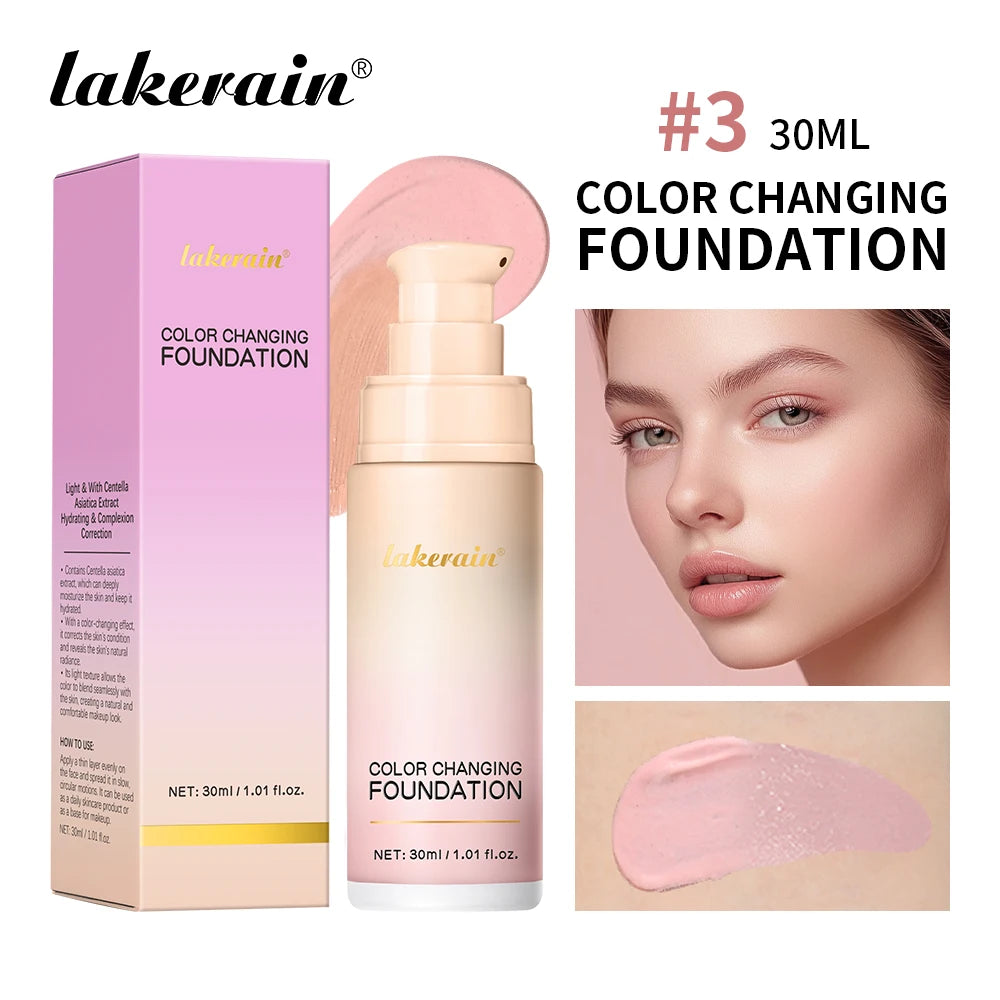 Color Changing Liquid Foundation for Natural Even Skin Tone - 23