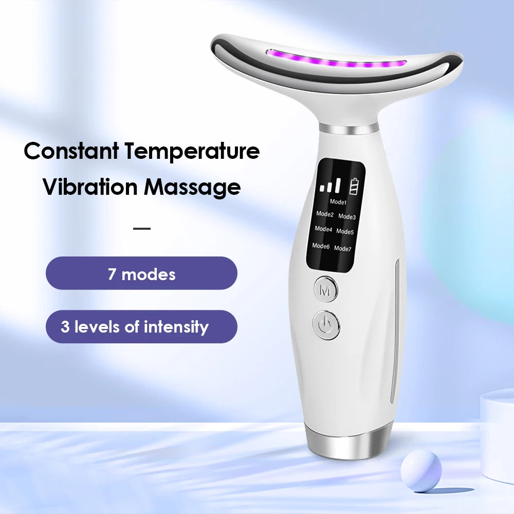 LED Facial and Neck Skin Tightening and Rejuvenation Massager - 7