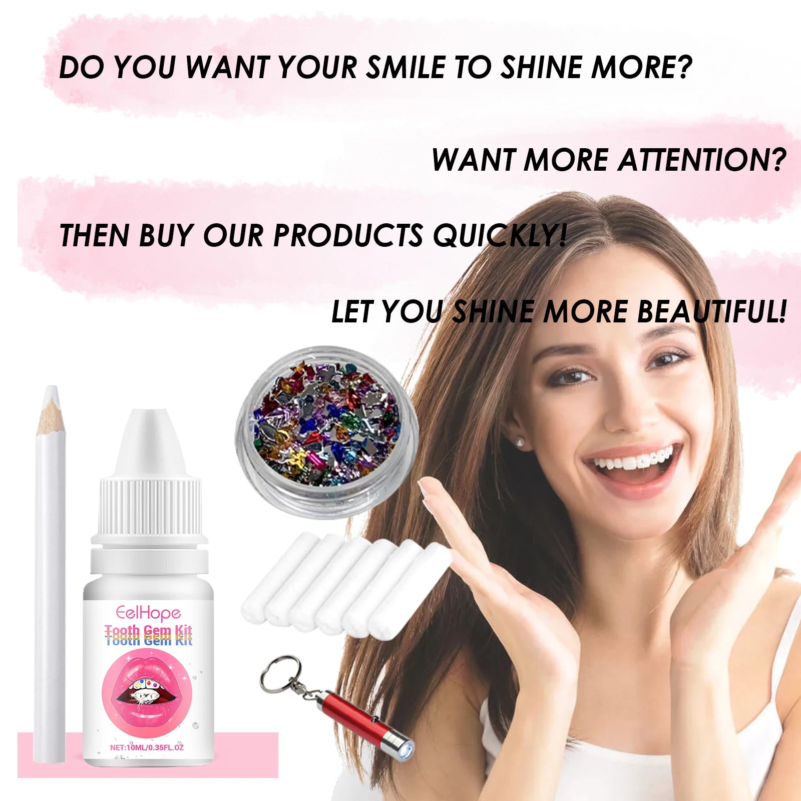 Professional DIY Tooth Gem Kit for Sparkling Dental Jewelry Decoration - 13