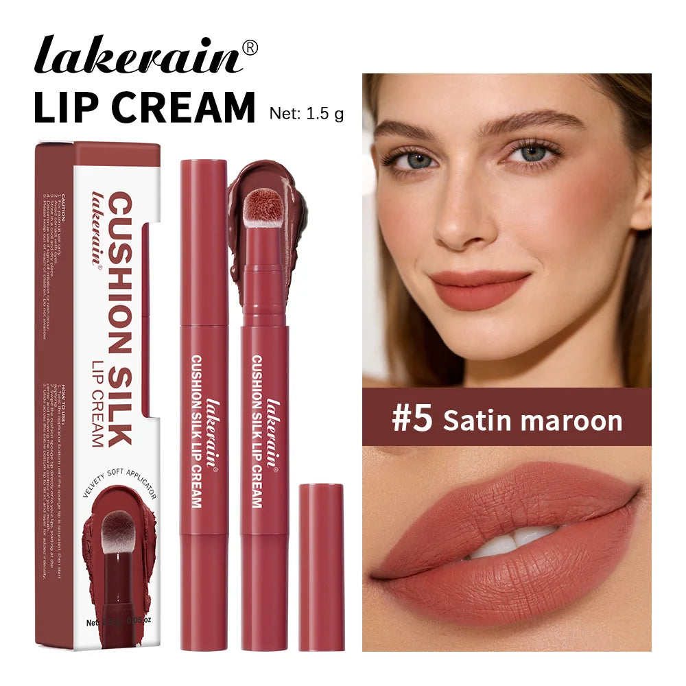2-in-1 Waterproof Air Cushion Lip Cream and Face Blush Makeup - 24