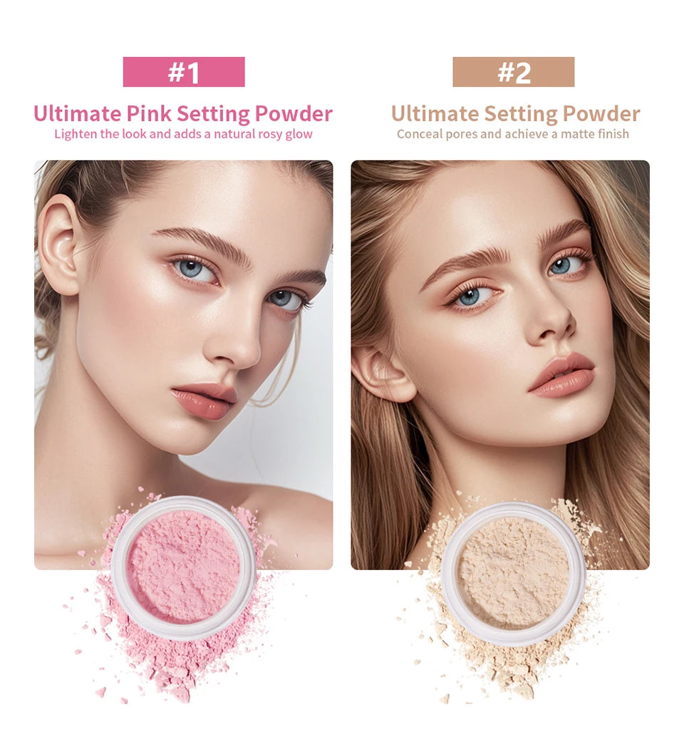 Matte Oil-Control Loose Setting Powder for Flawless Long-Lasting Makeup