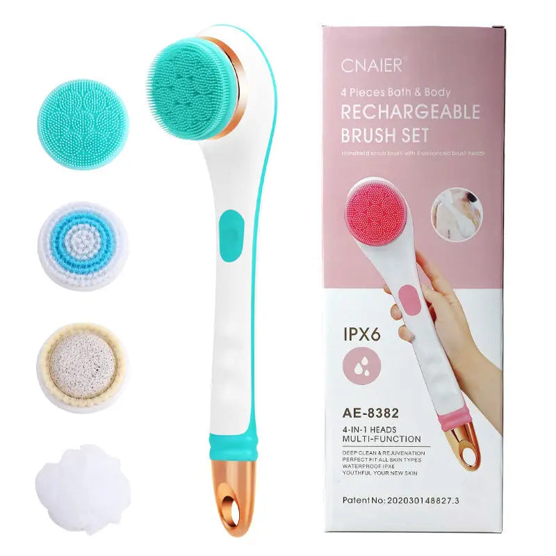 Electric Rotating Back Scrubber and Exfoliating Body Brush for Shower - 8