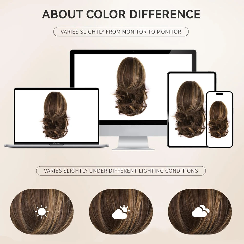 Wavy Claw Clip Ponytail Extension for Instant Volume and Hairstyle