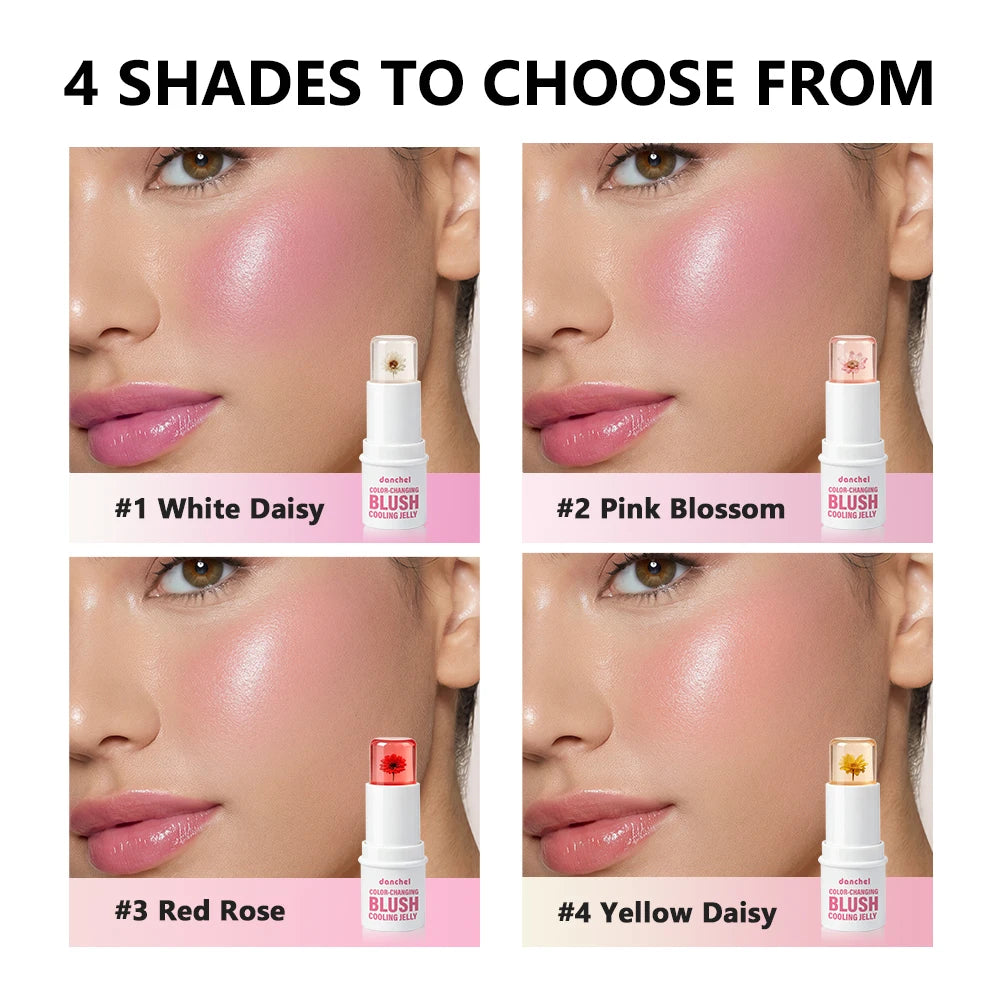 pH Adaptive Color Changing Jelly Blush for Lips Cheeks and Eyes - 2