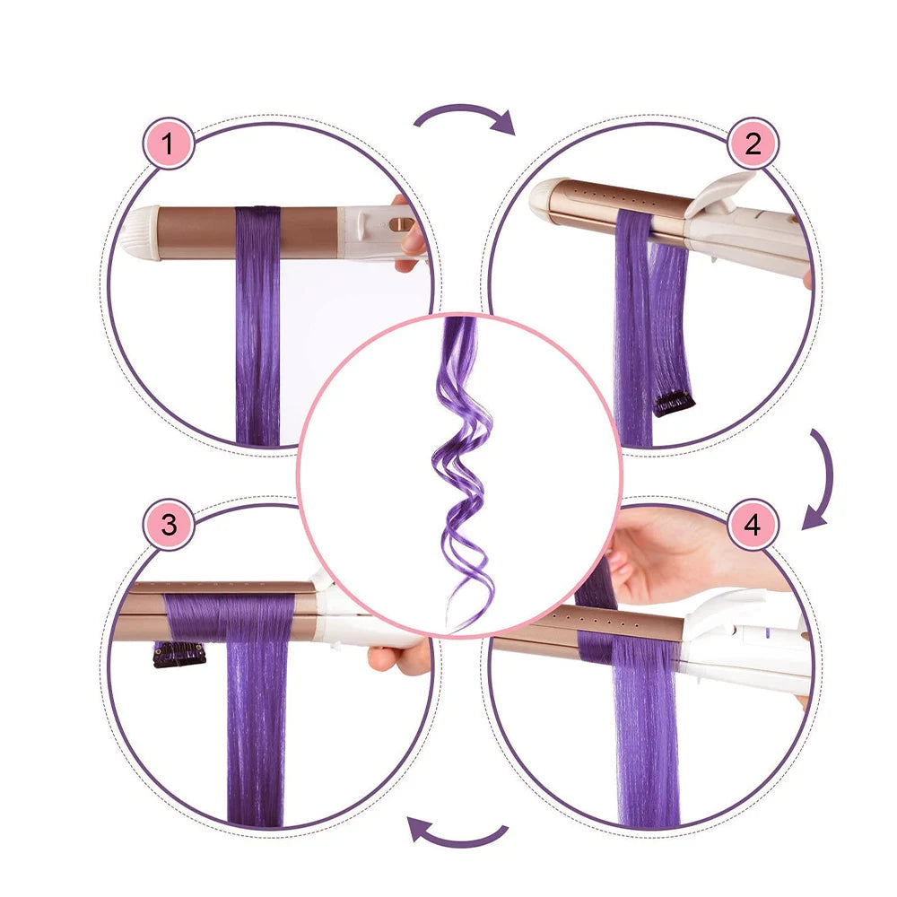 22-Inch Colored Clip-In Hair Extension Highlights - 5