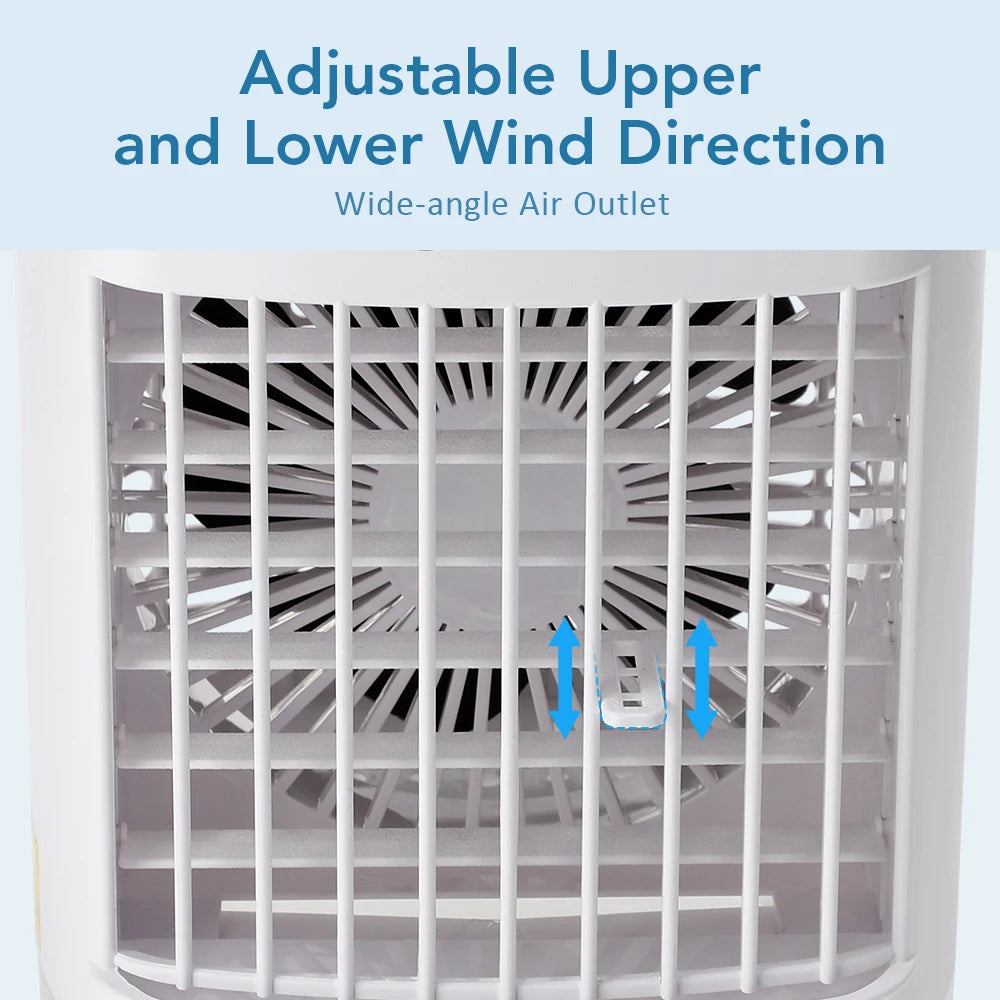 Portable Desktop Air Cooler and Humidifier with Misting Fan for Home - 13