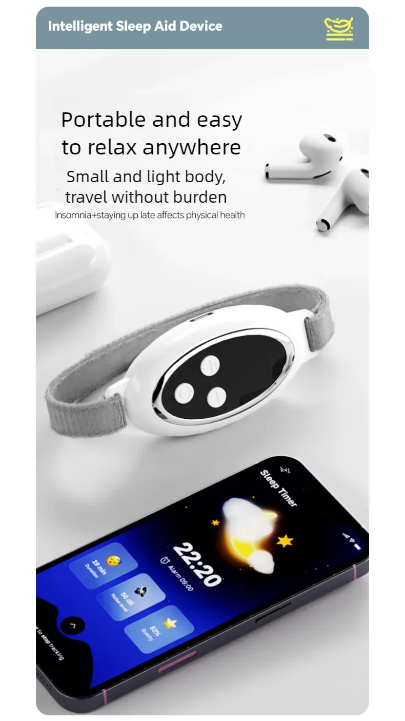 Microcurrent Handheld Sleep Aid Device for Insomnia and Anxiety Relief
