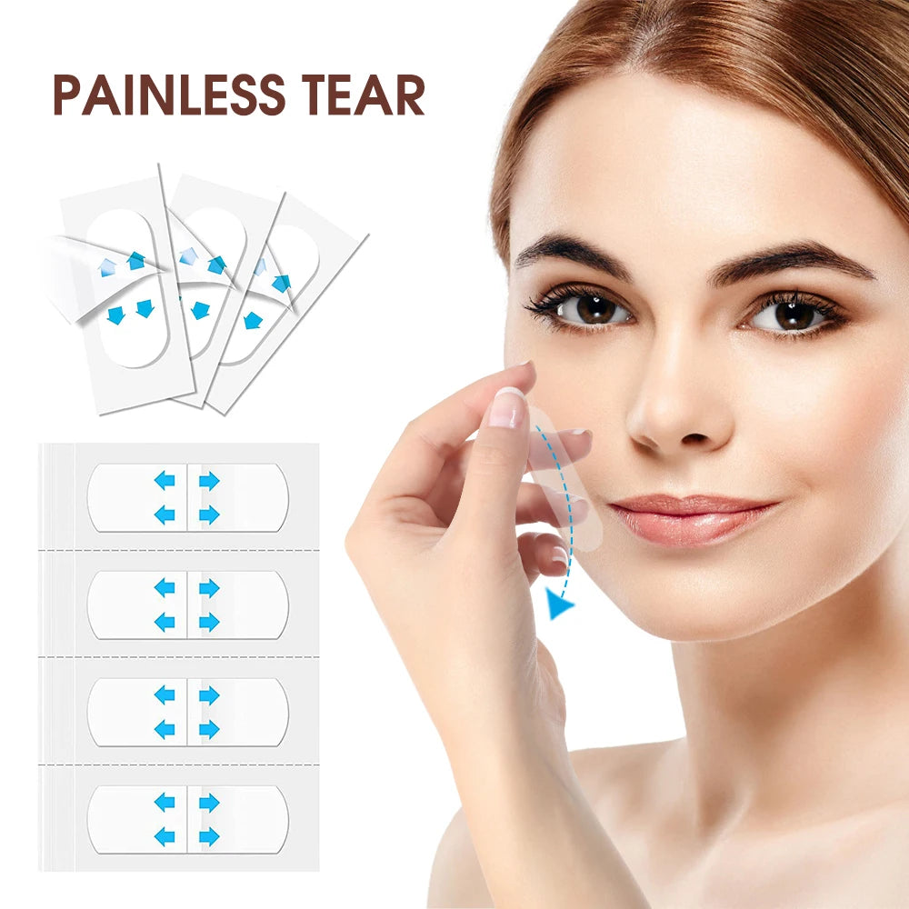 Invisible Facial Lifting Tape for Wrinkle Reduction and V-Shape Contouring