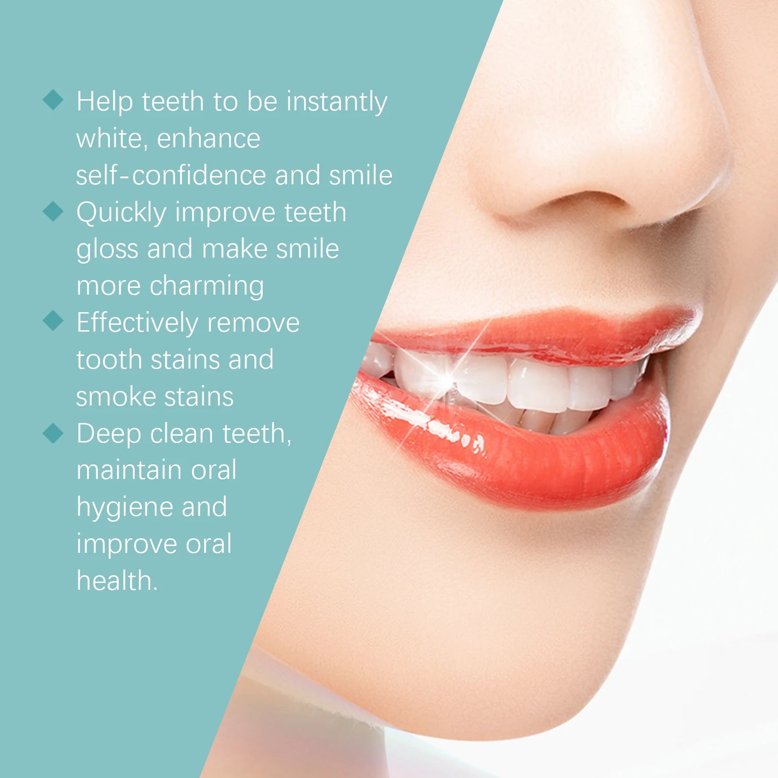Instant Teeth Whitening Paint for Brighter Smile and Stain Removal - 1