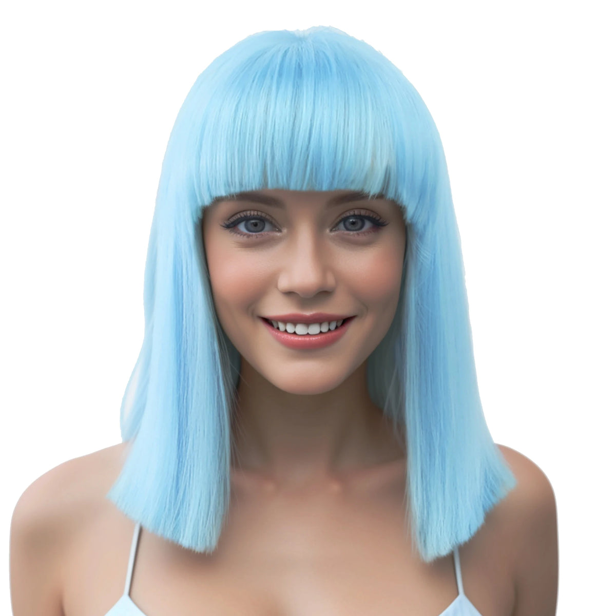 Short Straight Heat Resistant Synthetic Cosplay Wig