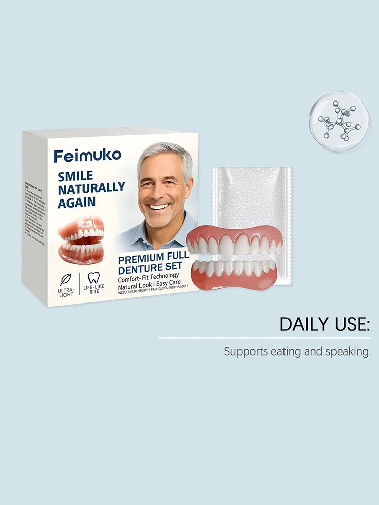Instant Full Set Dentures for Natural Smile and Confidence - 13