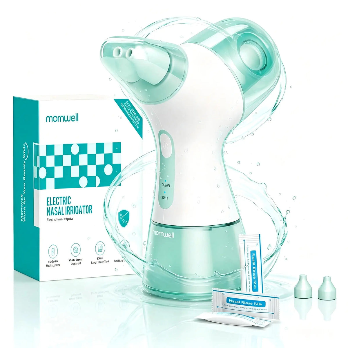 Electric Nasal Irrigator for Sinus Congestion and Allergy Relief