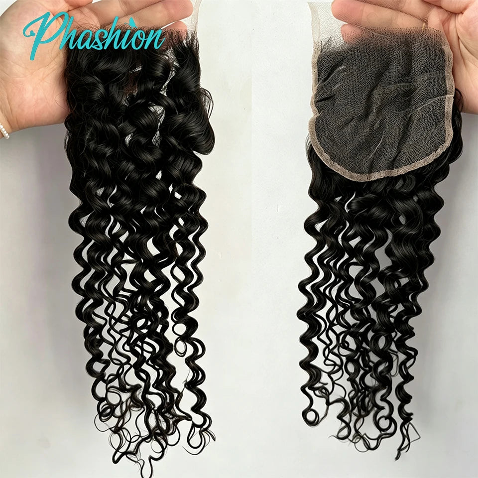 Water Wave Lace Frontal and Closure for Natural Hair Styles - 13
