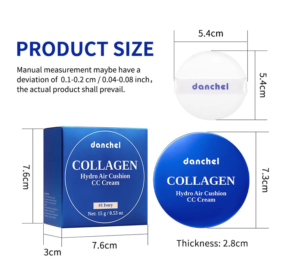 Collagen Hydro Air Cushion CC Cream for Long-Lasting Hydrating Makeup