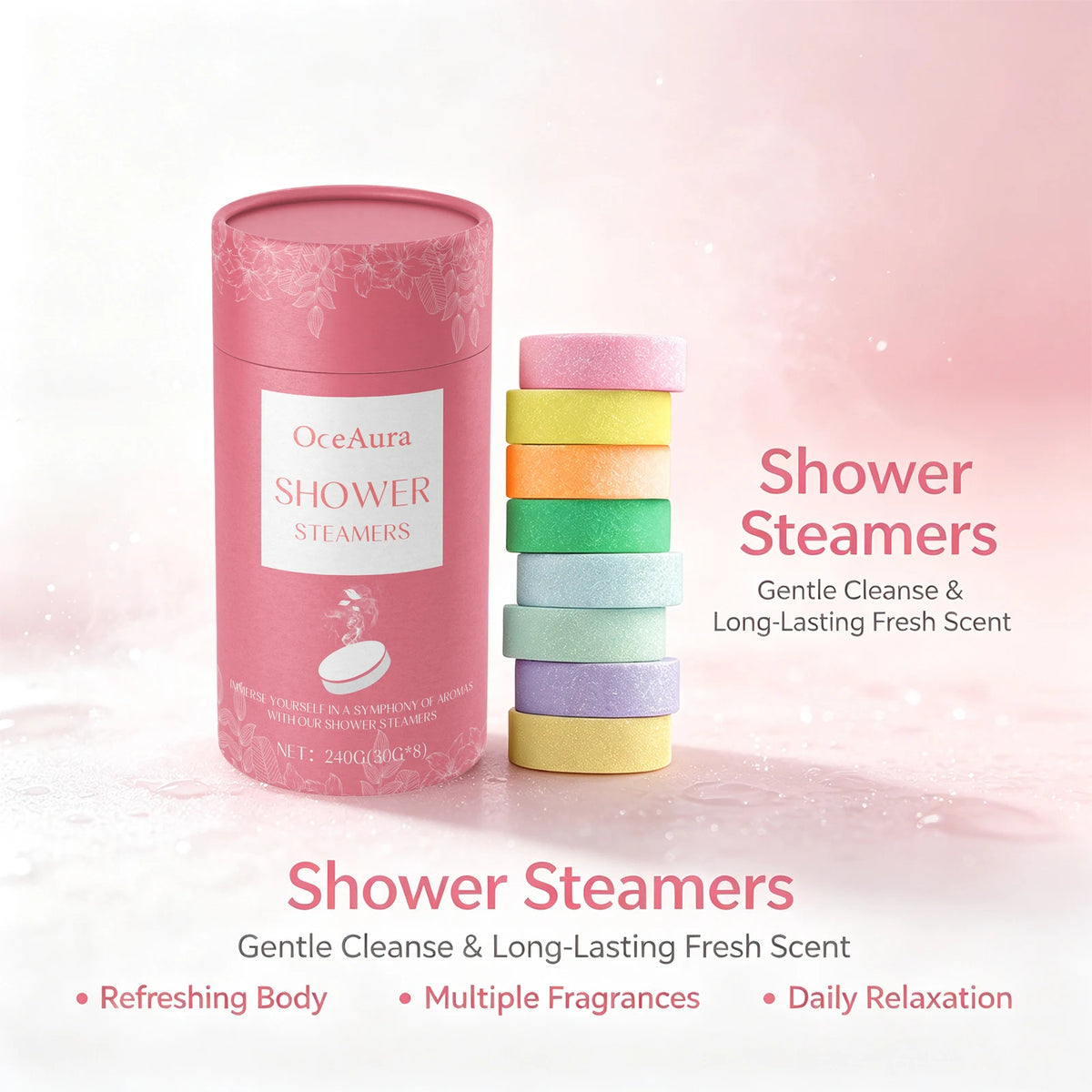 Aromatherapy Shower Steamers for Stress Relief and Relaxation