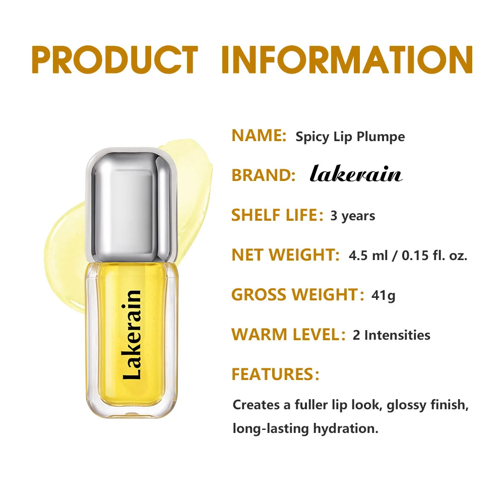 Spicy Tingle Lip Plumper Serum for Fuller and Glossy Lips - 16