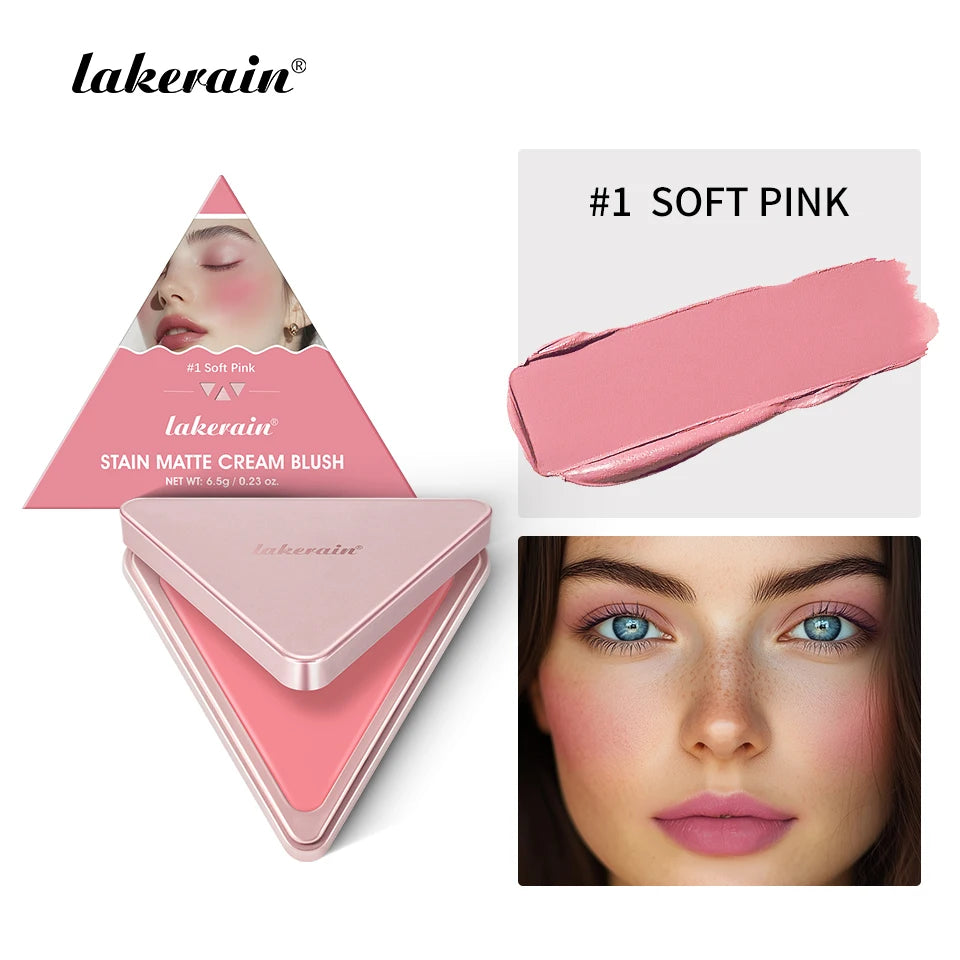 2-in-1 Cream and Powder Blush Palette for Long-Lasting Radiant Makeup