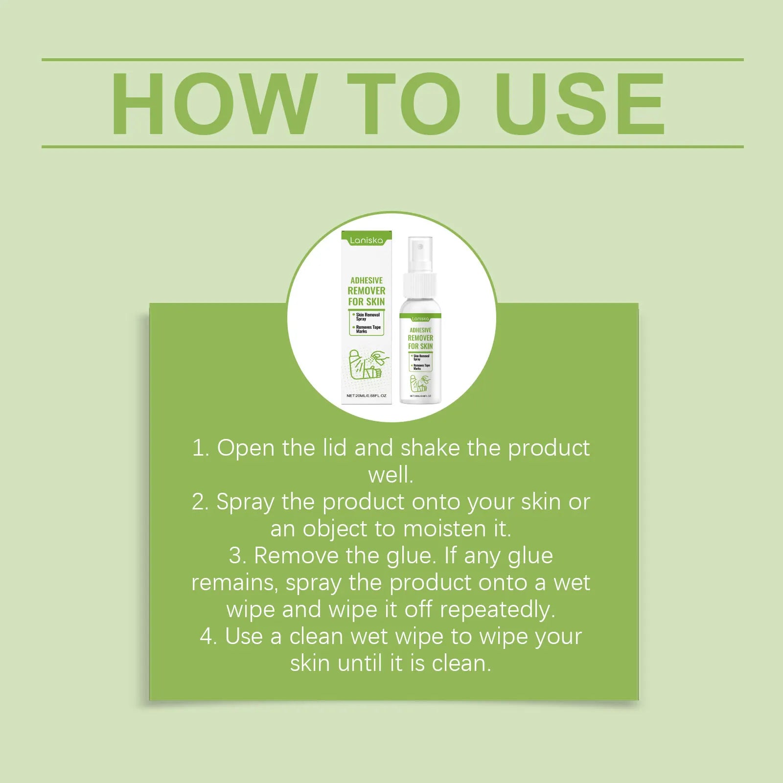Gentle Adhesive Remover Spray for Skin and Tape Residue - 16