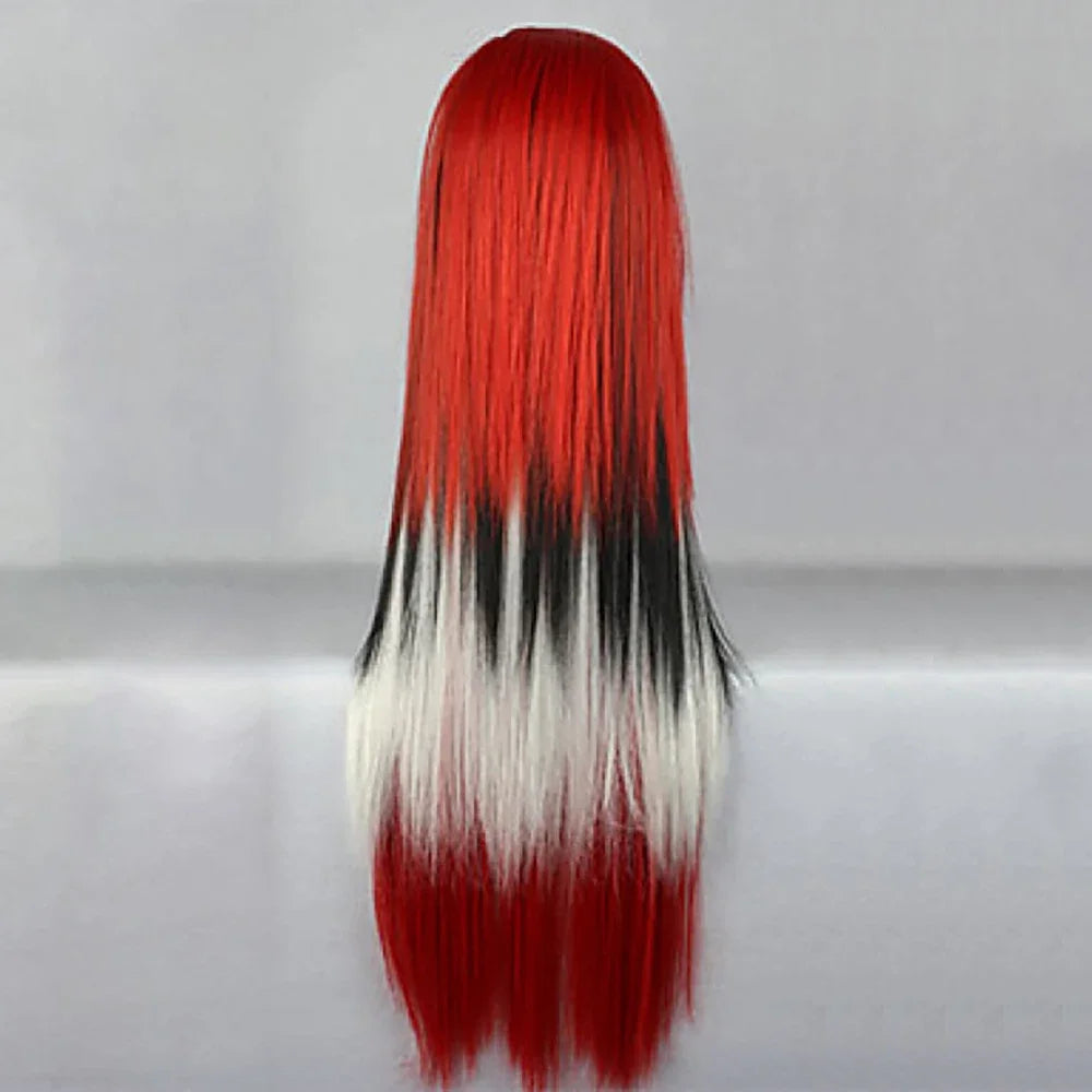 Long Straight Ombre Synthetic Wig for Cosplay and Costume Parties - 3