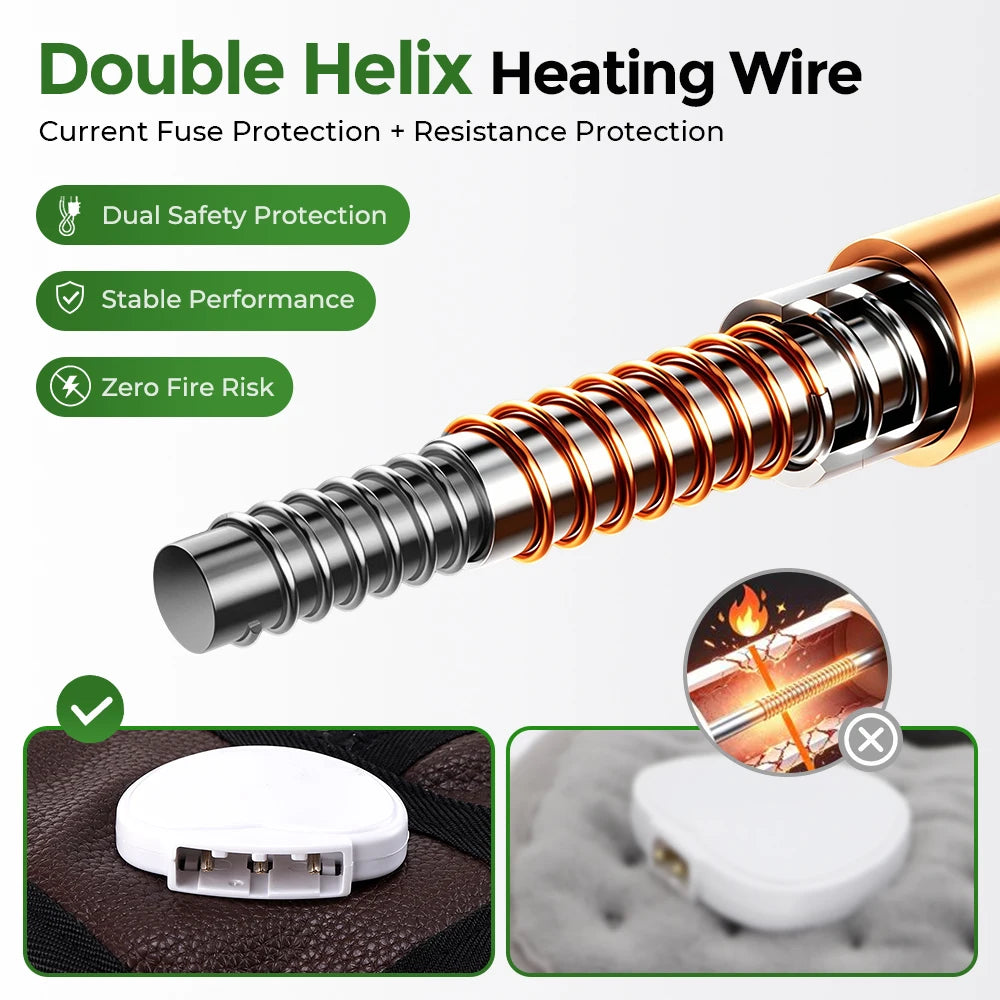 Dual-Sided Natural Jade Heating Mat for Pain Relief and Relaxation - 13