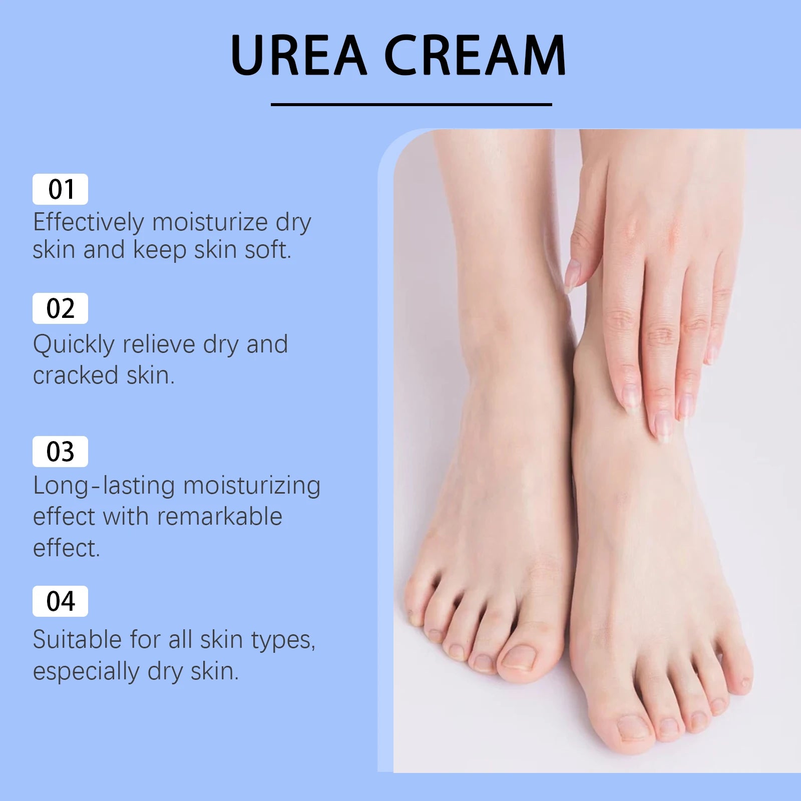 60% Urea Moisturizing Cream for Cracked Heels and Dry Rough Skin - 11