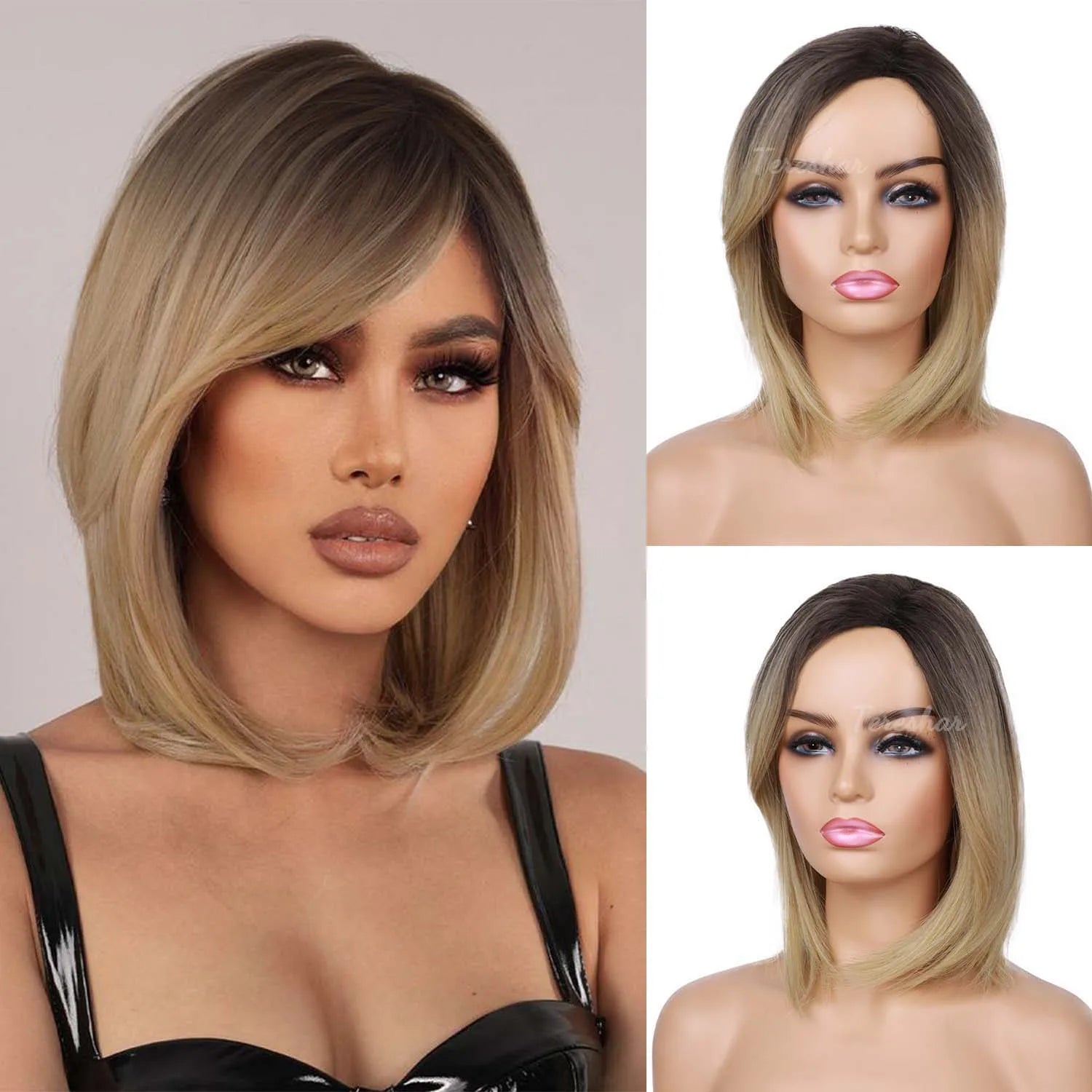 Long Straight Layered Wig with Bangs for Daily Wear and Special Events - 11