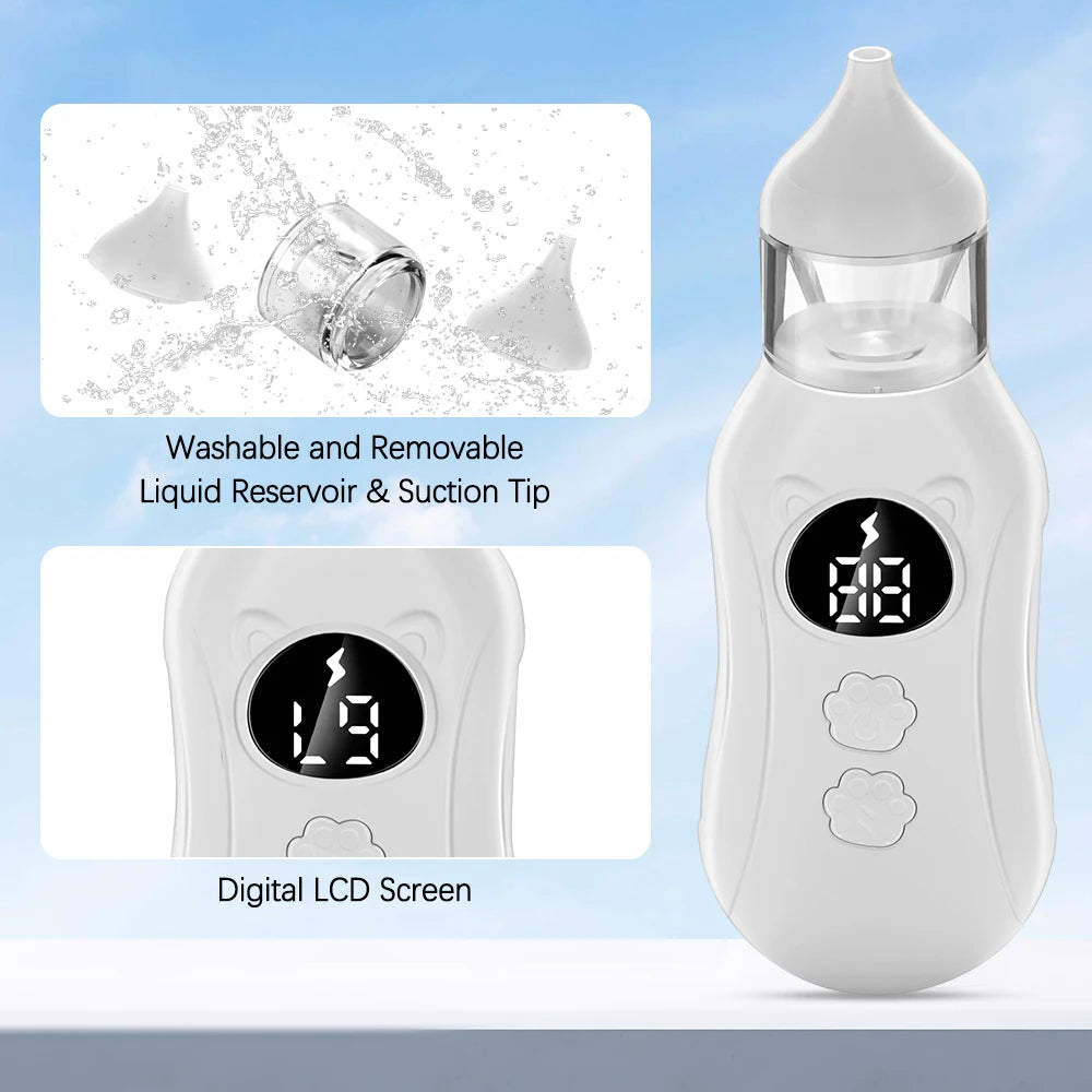 Electric Baby Nasal Aspirator with Music and Suction Control - 15