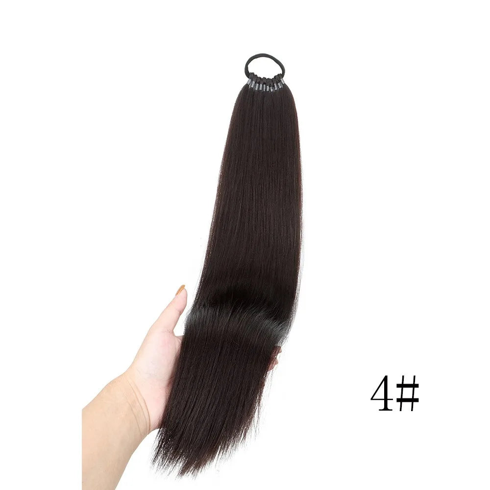 22-Inch Long Straight Synthetic Ponytail Extension